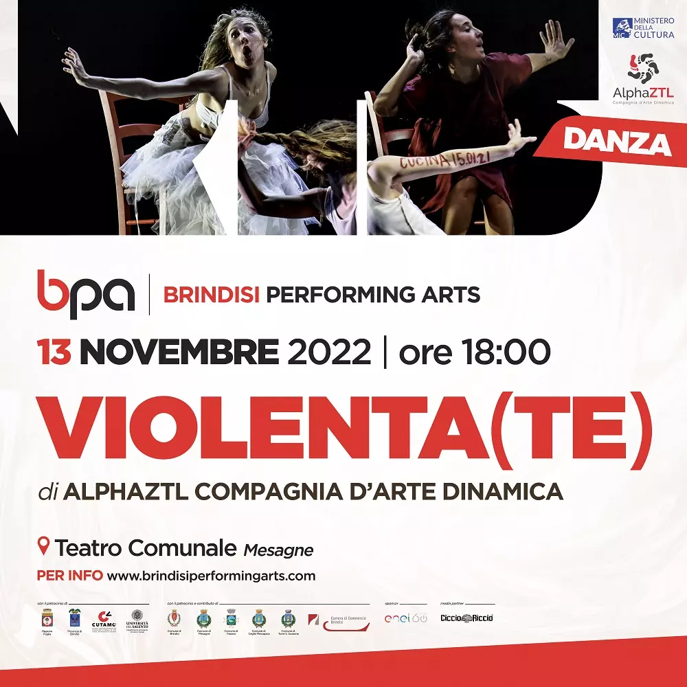 13 NOVEMBRE VIOLENTA(TE) Mesagne - Brindisi Performing Arts Festival 2022