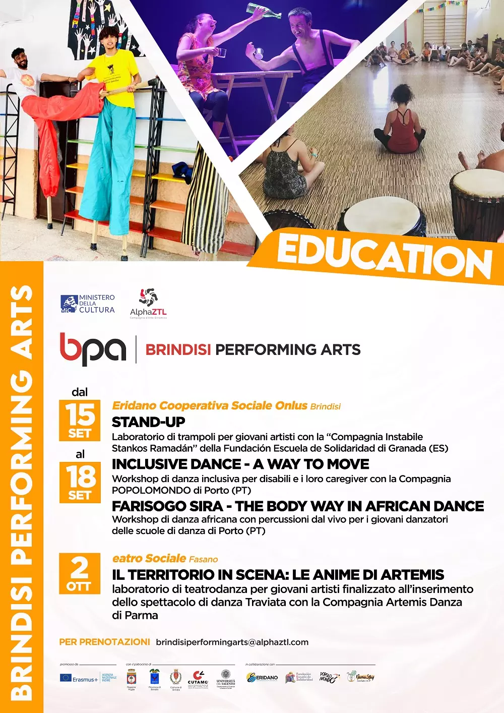 BPA Education Workshop - Brindisi Performing Arts Festival 2022