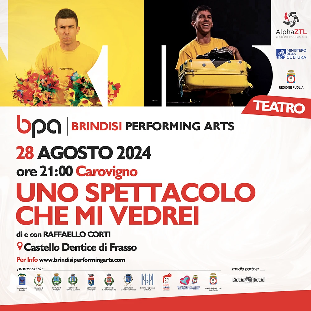 UNO SPETTACOLO CHE MI VEDREI Brindisi Performing Arts Kids Festival 2023