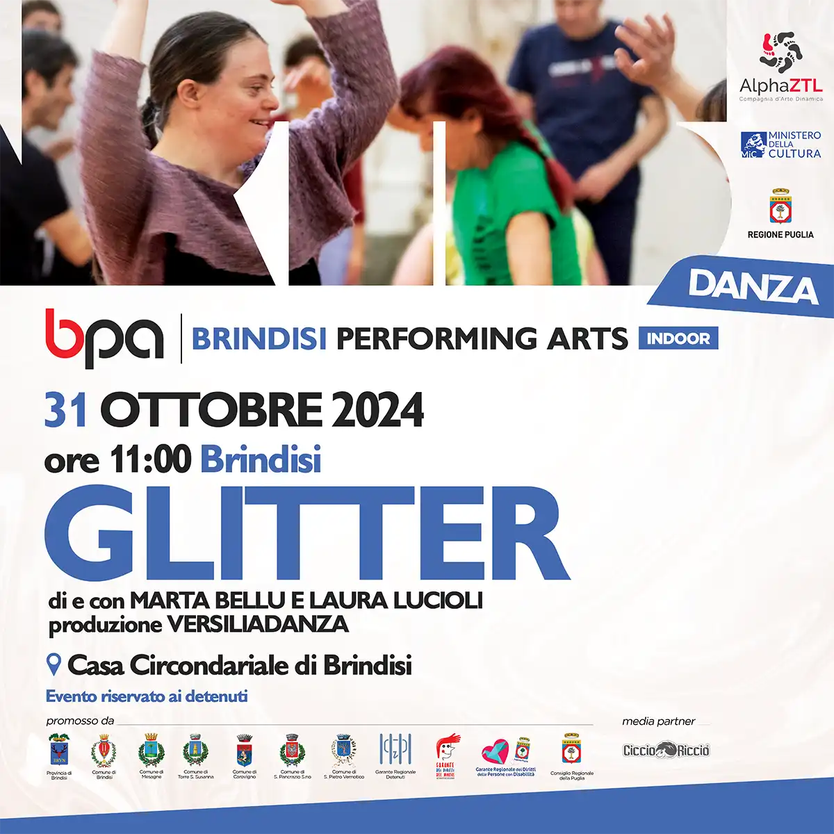 GLITTER 29-31 OTTOBRE Brindisi Performing Arts Festival 2024 INDOOR