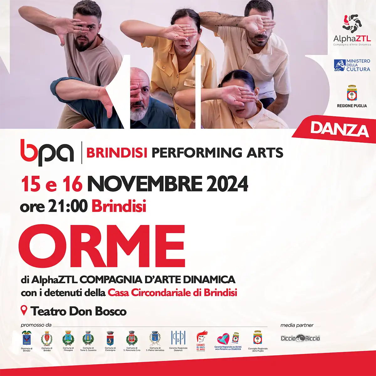 ORME 15-16 novembre Brindisi Performing Arts Festival 2024 BPA