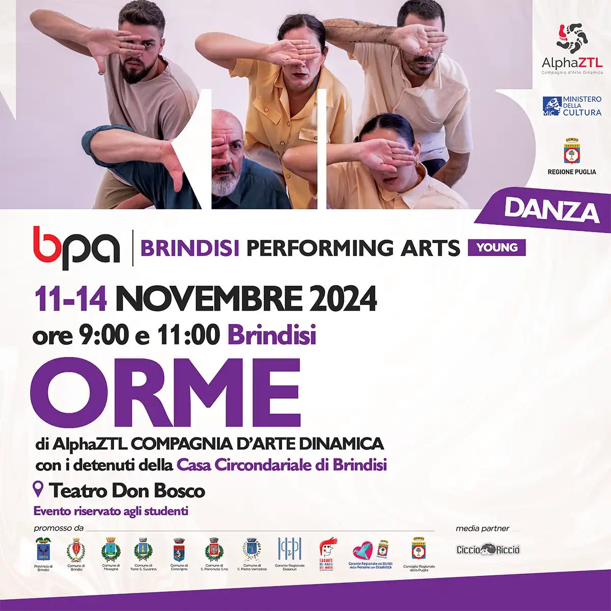 ORME 11-14 NOVEMBRE Brindisi Performing Arts Festival 2024 YOUNG